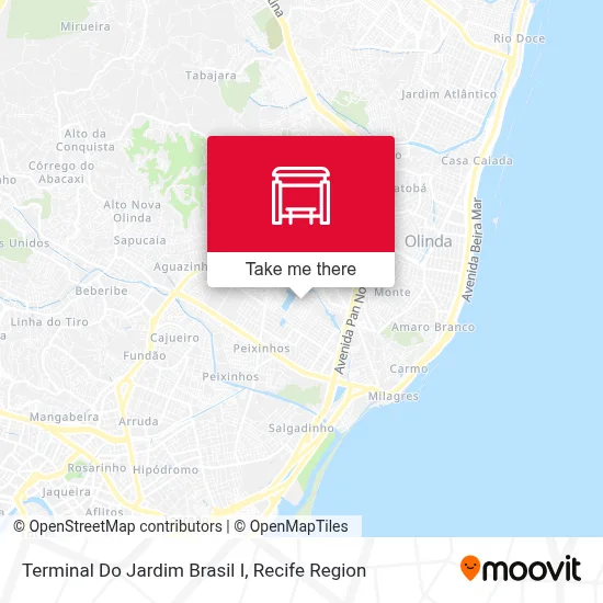 Terminal Do Jardim Brasil I map