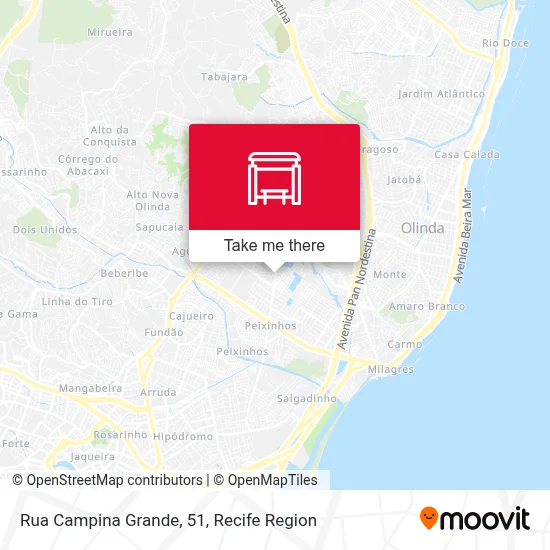 Rua Campina Grande, 51 map