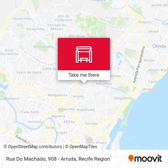 Rua Do Machado, 908 - Arruda map