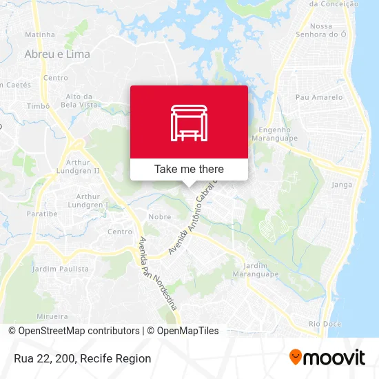 Rua 22, 200 map