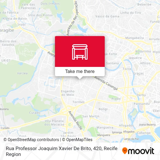 Rua Professor Joaquim Xavier De Brito, 420 map