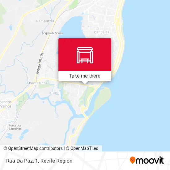 Rua Da Paz, 1 map