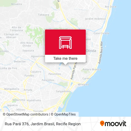 Rua Pará 376, Jardim Brasil map