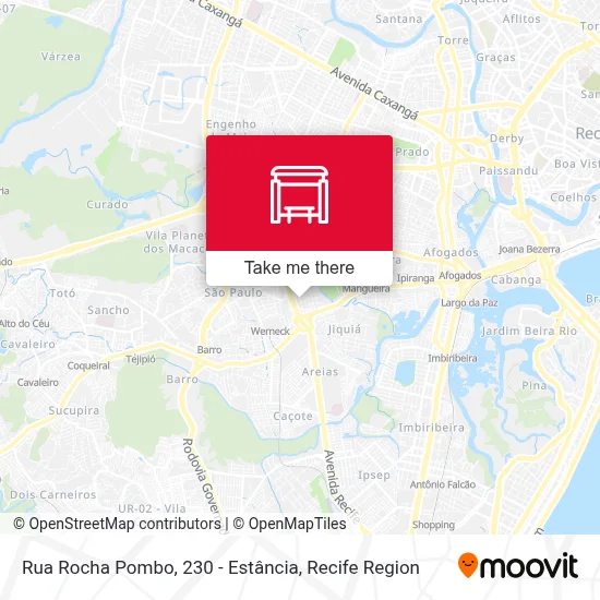 Rua Rocha Pombo, 230 - Estância map