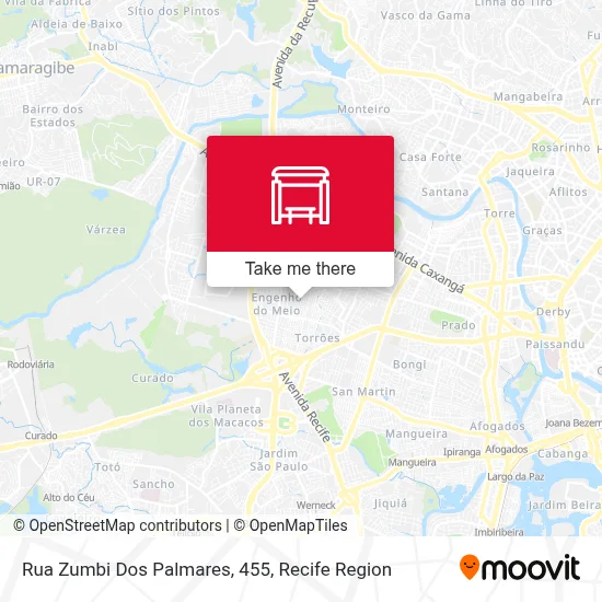 Rua Zumbi Dos Palmares, 455 map
