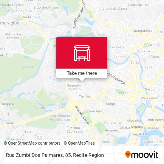 Rua Zumbí Dos Palmares, 85 map