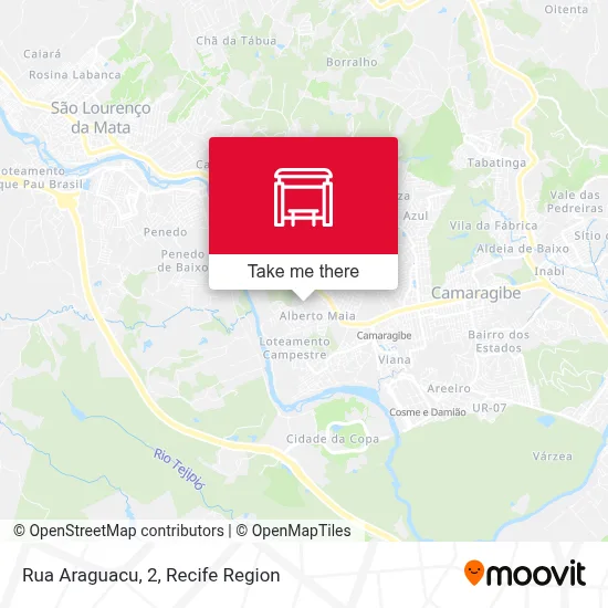 Rua Araguacu, 2 map