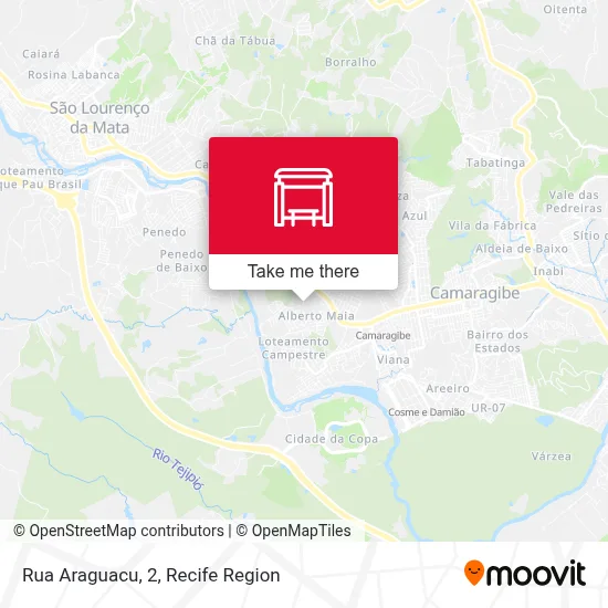 Rua Araguacu, 2 map