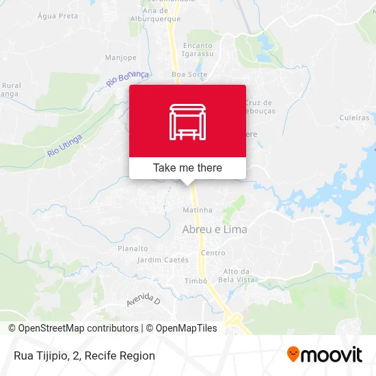 Rua Tijipio, 2 map