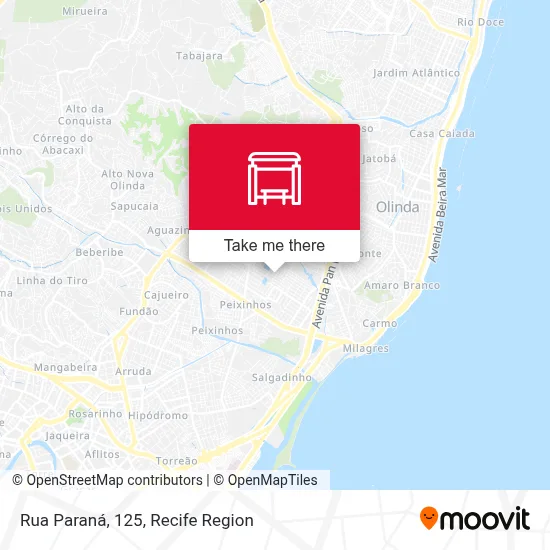 Rua Paraná, 125 map