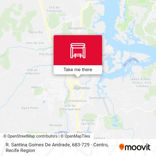 R. Santina Gomes De Andrade, 683-729 - Centro map