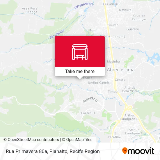 Rua Primavera 80a, Planalto map
