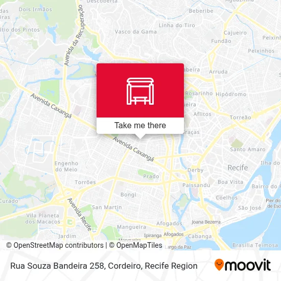 Rua Souza Bandeira 258, Cordeiro map