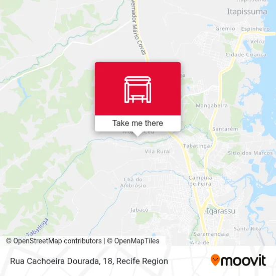 Rua Cachoeira Dourada, 18 map