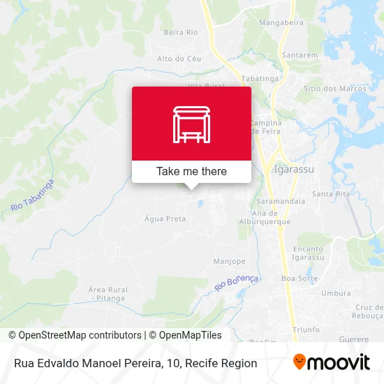 Rua Edvaldo Manoel Pereira, 10 map