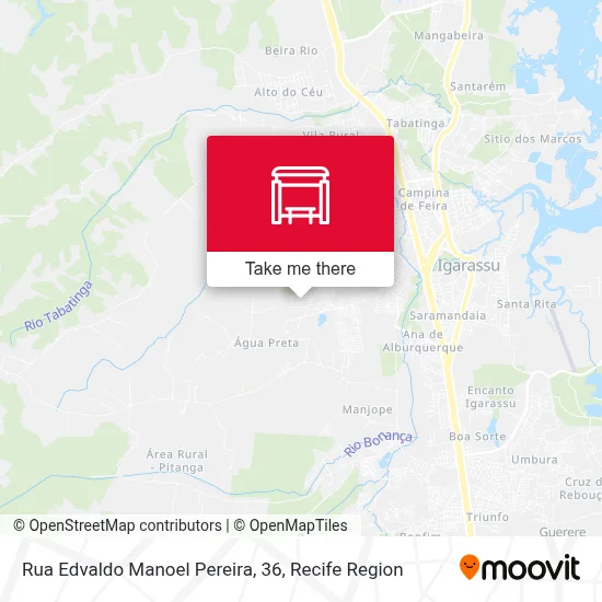 Rua Edvaldo Manoel Pereira, 36 map