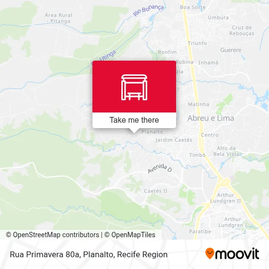 Rua Primavera 80a, Planalto map