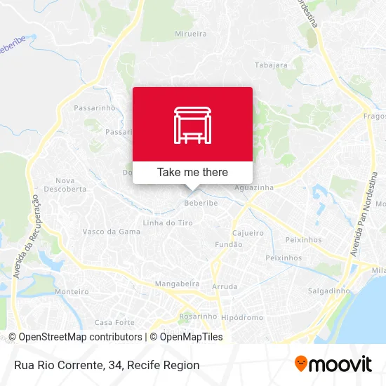 Rua Rio Corrente, 34 map