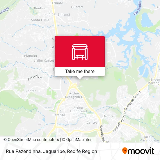 Rua Fazendinha, Jaguaribe map