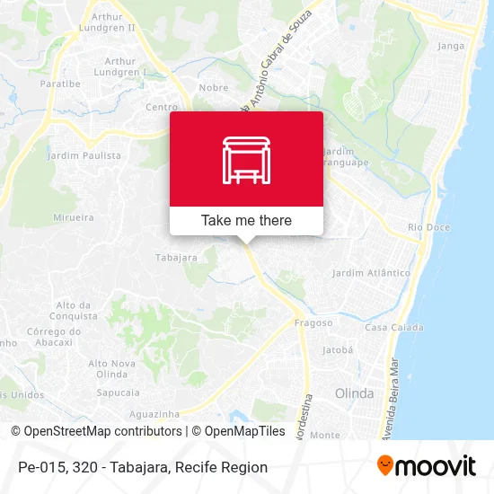 Pe-015, 320 - Tabajara map