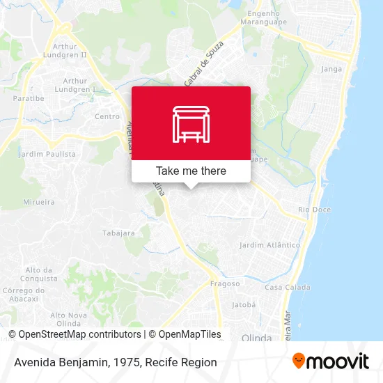 Avenida Benjamin, 1975 map