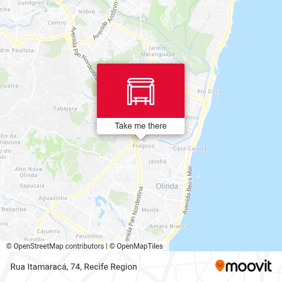 Rua Itamaracá, 74 map