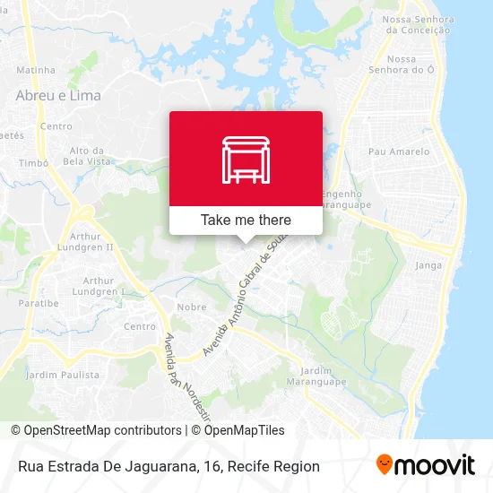 Rua Estrada De Jaguarana, 16 map