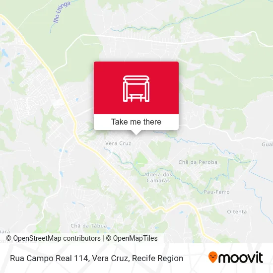 Rua Campo Real 114, Vera Cruz map