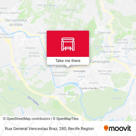 Rua General Venceslau Braz, 280 map