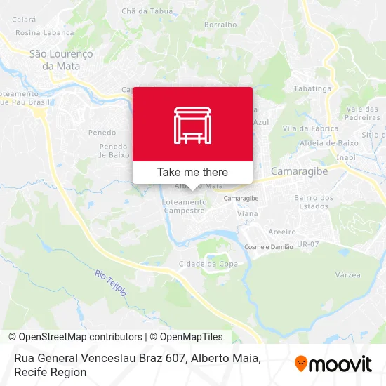 Rua General Venceslau Braz 607, Alberto Maia map