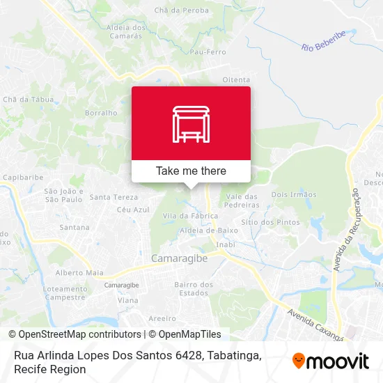 Rua Arlinda Lopes Dos Santos 6428, Tabatinga map