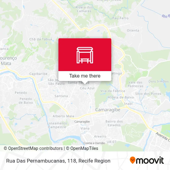 Rua Das Pernambucanas, 118 map