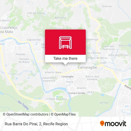 Rua Barra Do Piraí, 2 map
