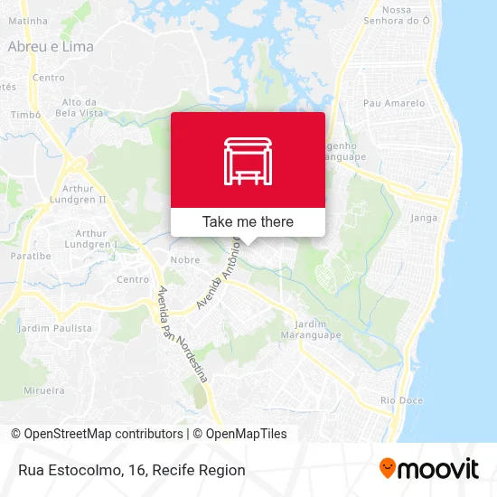 Rua Estocolmo, 16 map