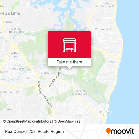 Rua Quinze, 253 map
