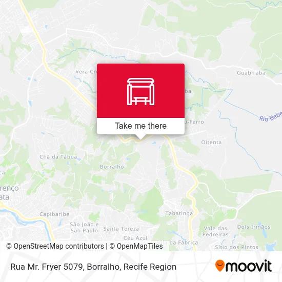 Rua Mr. Fryer 5079, Borralho map