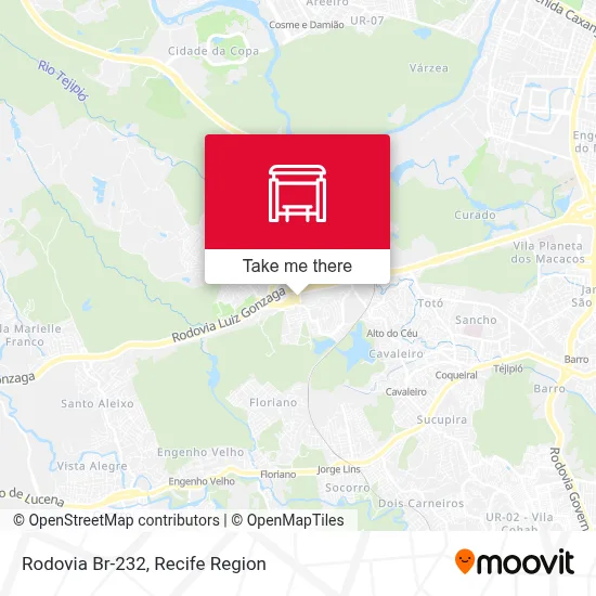 Rodovia Br-232 map