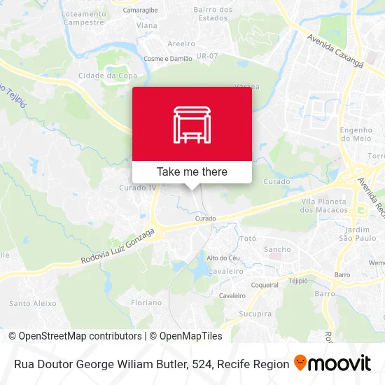 Rua Doutor George Wiliam Butler, 524 map