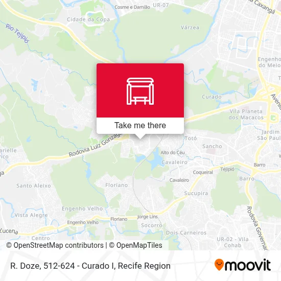 R. Doze, 512-624 - Curado I map