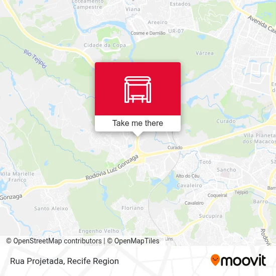 Rua Projetada map