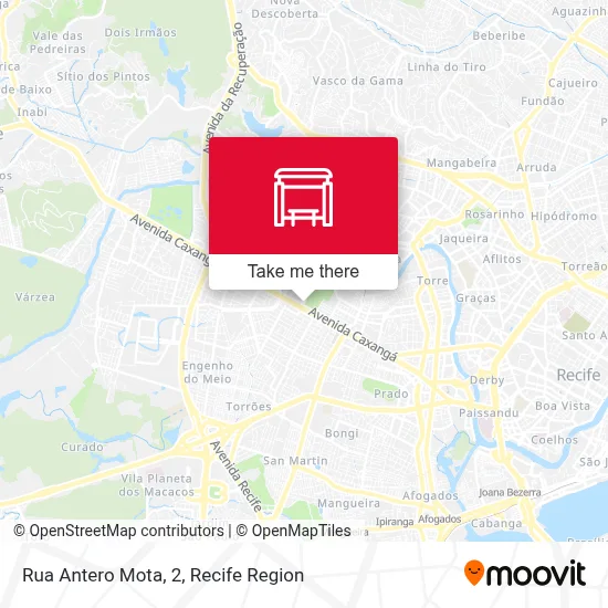 Rua Antero Mota, 2 map