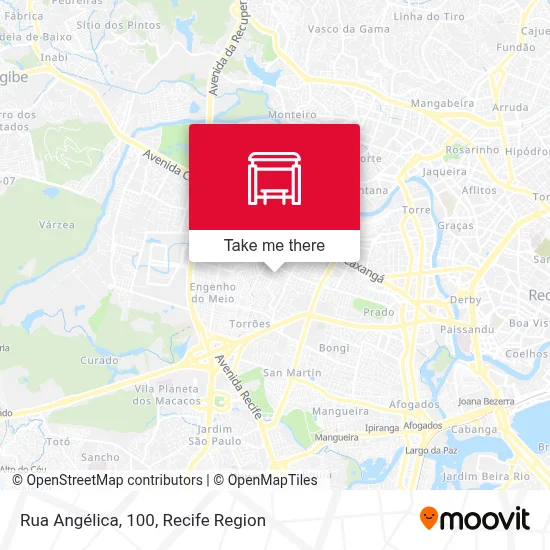 Rua Angélica, 100 map