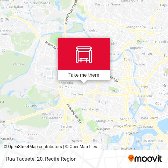 Rua Tacaete, 20 map
