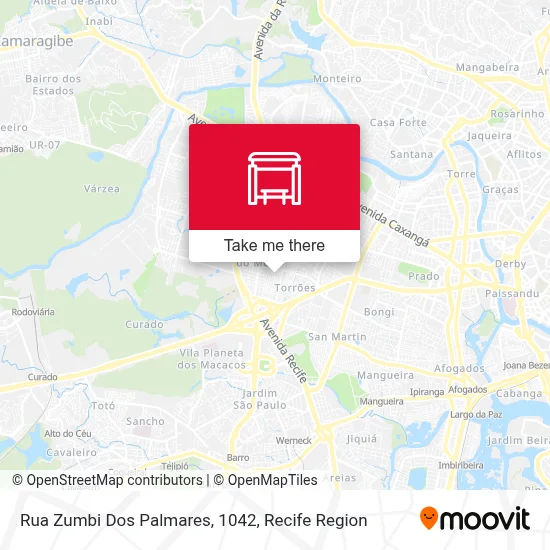 Rua Zumbi Dos Palmares, 1042 map