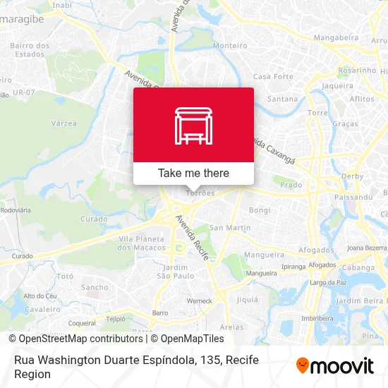 Rua Washington Duarte Espíndola, 135 map