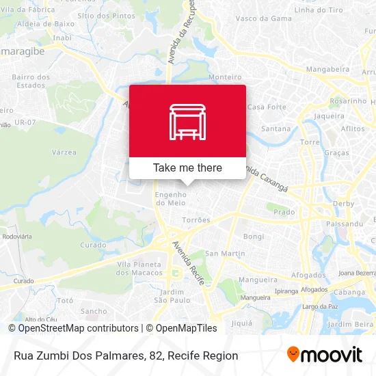 Rua Zumbi Dos Palmares, 82 map