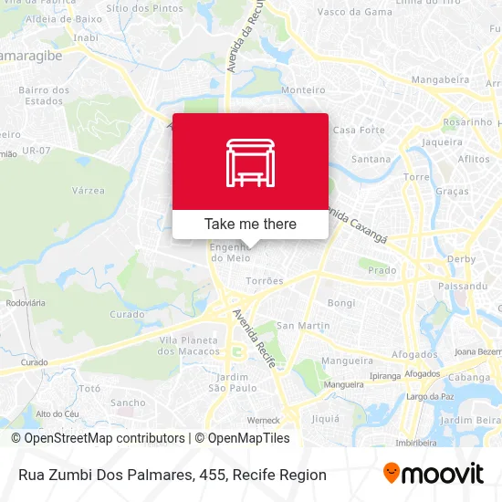 Rua Zumbi Dos Palmares, 455 map