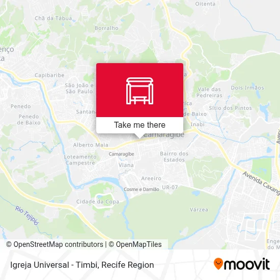 Igreja Universal - Timbi map