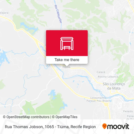 Rua Thomas Jobson, 1065 - Tiúma map