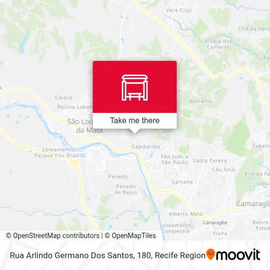 Rua Arlindo Germano Dos Santos, 180 map